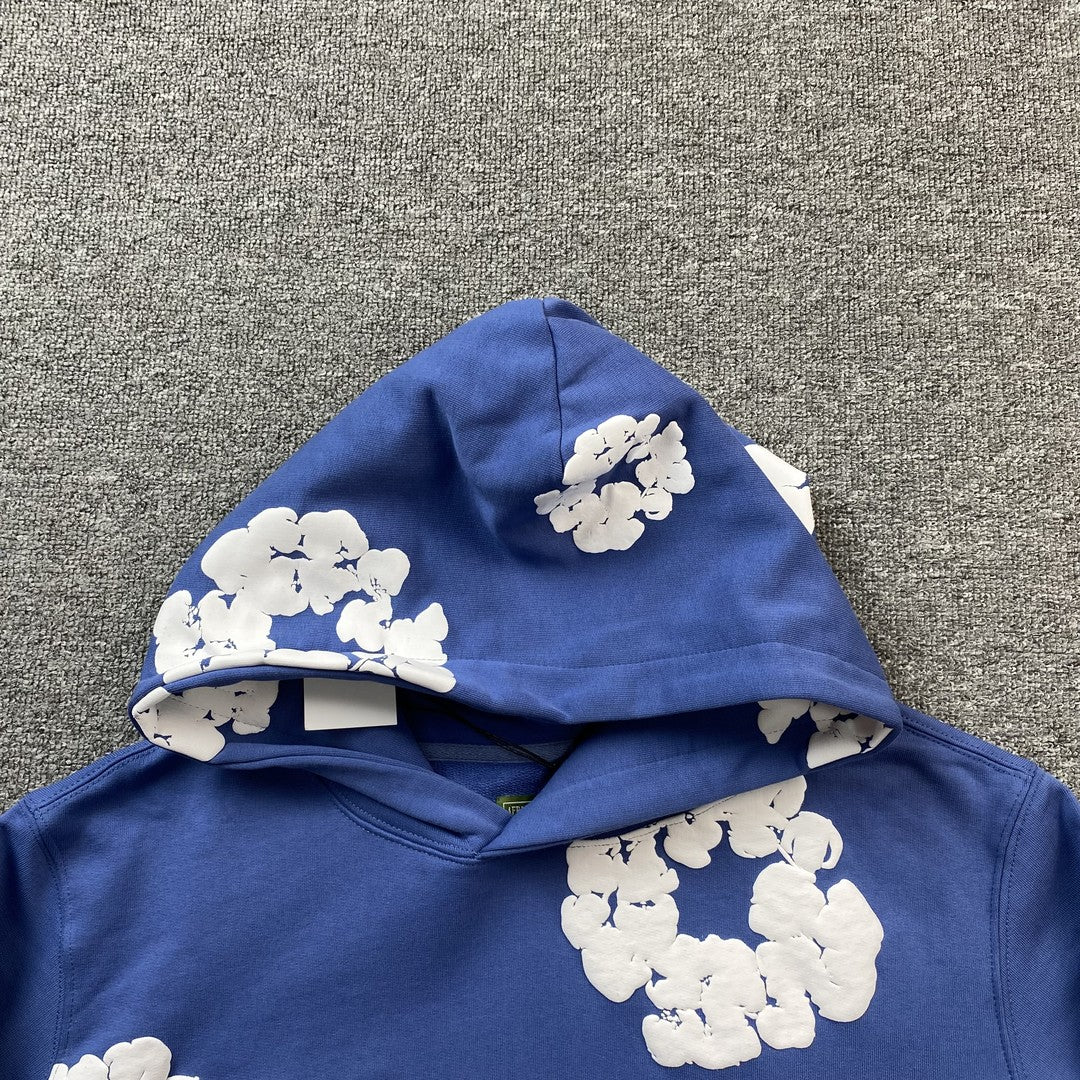 DENIM TEARS COTTON WREATH HOODIE BLUE