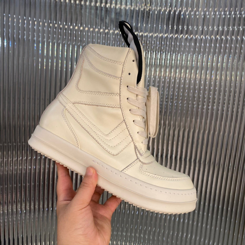 Rick Owens Geobasket Sneakers - Cream