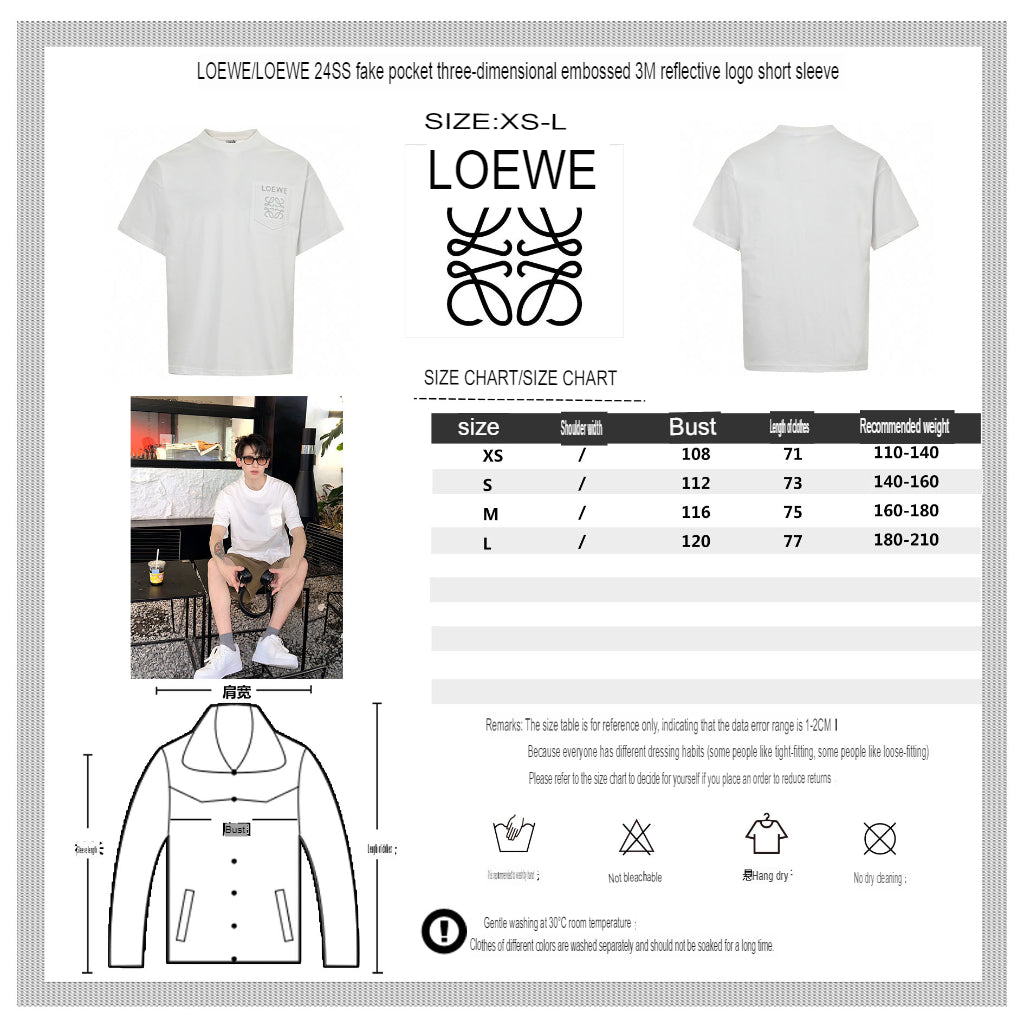 Loewe White Pocket T-Shirt