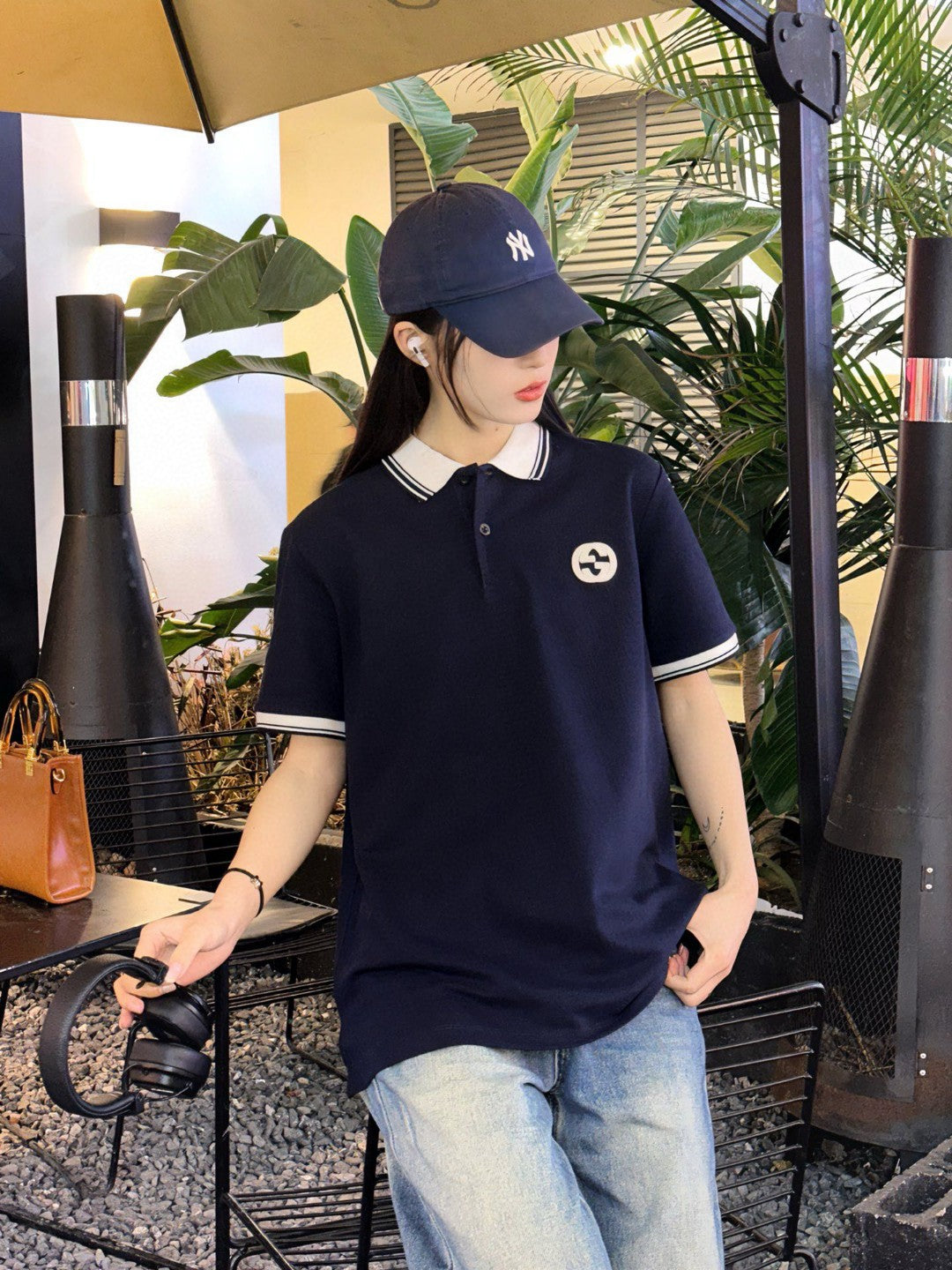 Gucci Navy Polo Shirt