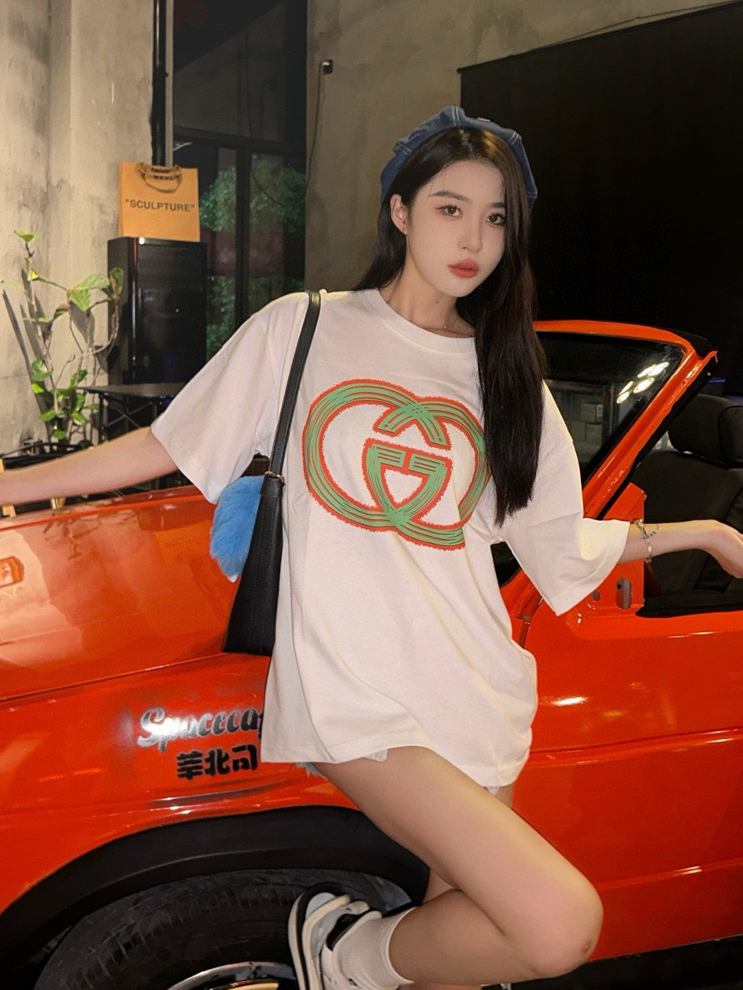 Gucci Multicolor Interlocking G Logo T-Shirt