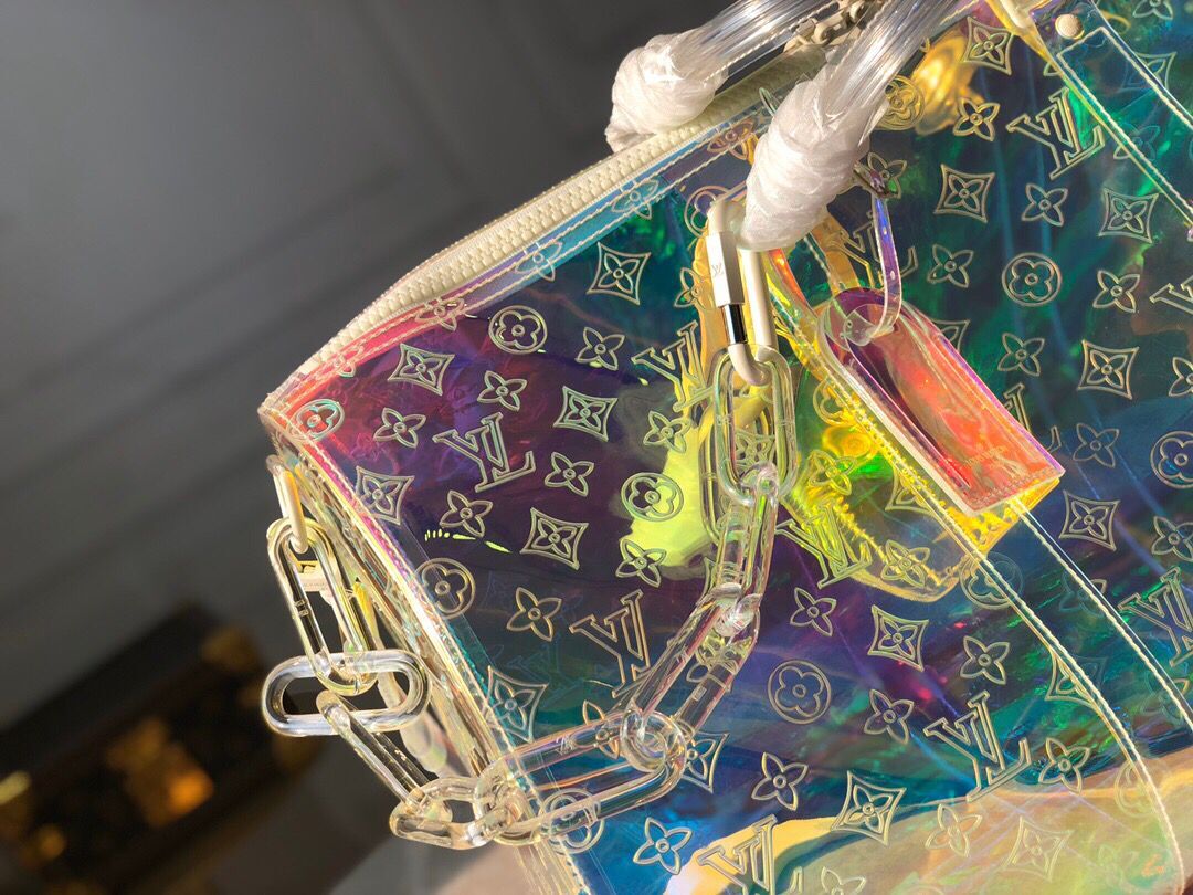 LOUIS VUITTON MONOGRAM 50 PRISM HOLOGRAPHIC TRAVEL BAG