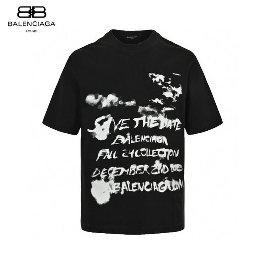 Balenciaga Save the Date Black T-Shirt