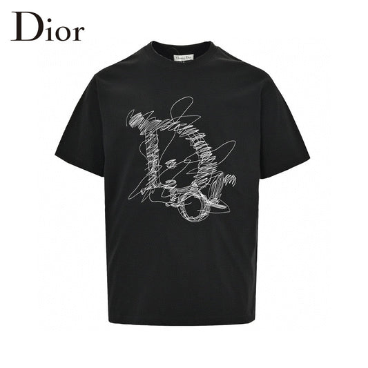 Dior Scribble Design T-Shirt