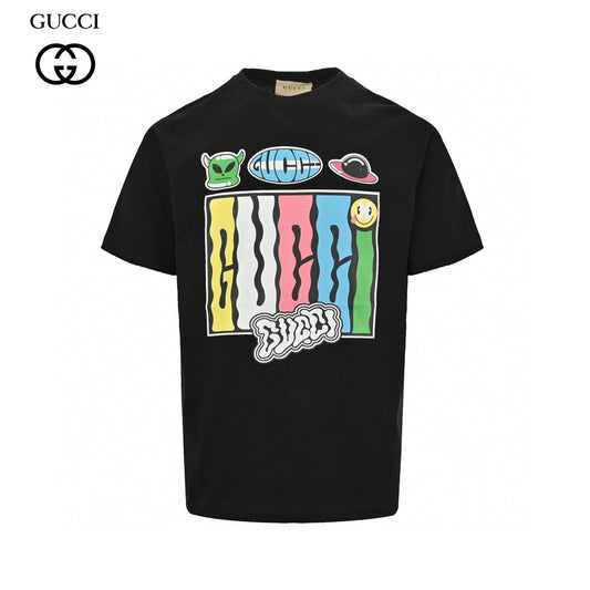 Gucci Cartoon Graphic T-Shirt (Black)