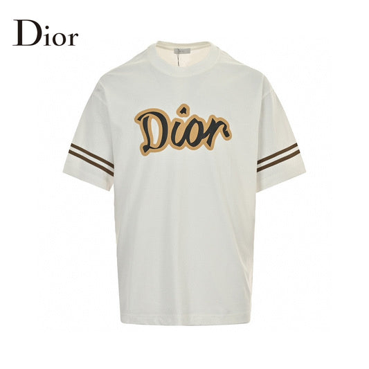 Dior White and Brown T-Shirt