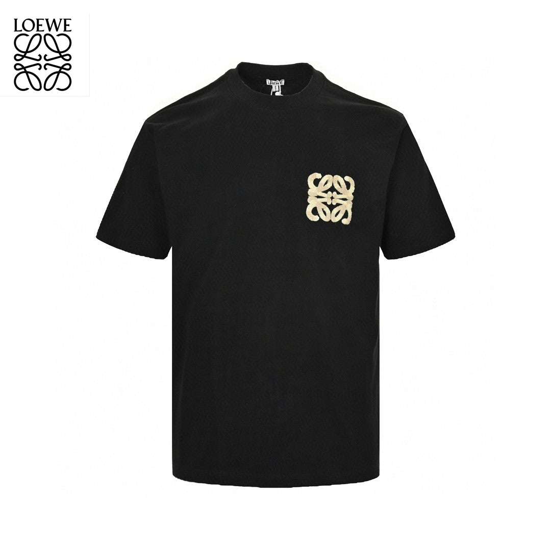 Loewe Embroidered Pocket T-Shirt in Black