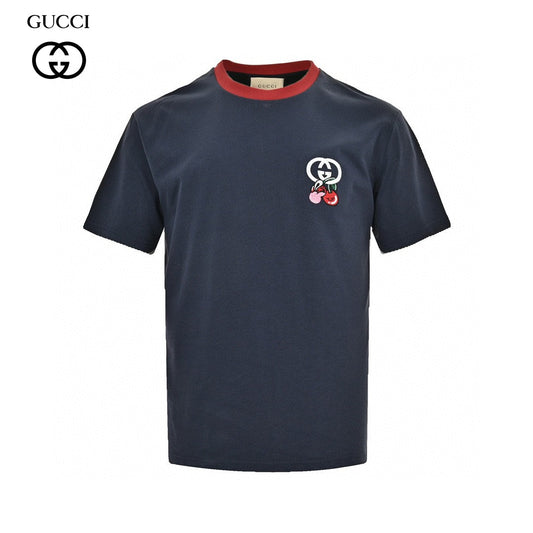 Gucci Cherry Logo Navy T-Shirt