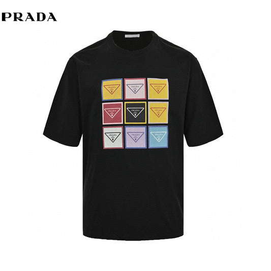 Prada Pop Art Logo T-Shirt (Black)