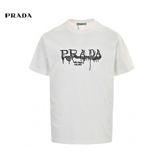 Prada Graphic Logo T-Shirt (White)