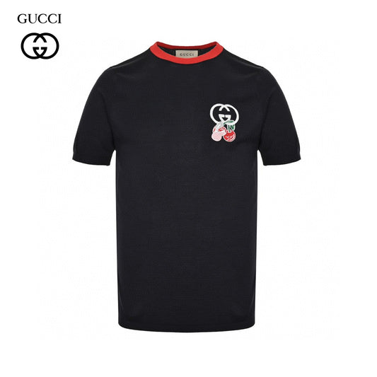 Gucci Cherry Embroidered T-Shirt