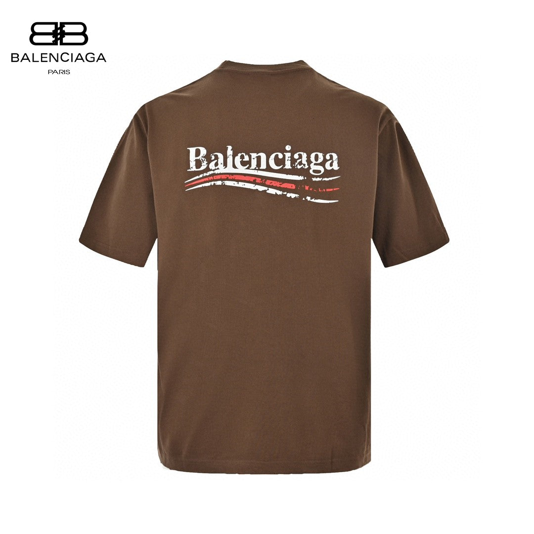 Balenciaga Political Campaign T-Shirt (Brown)