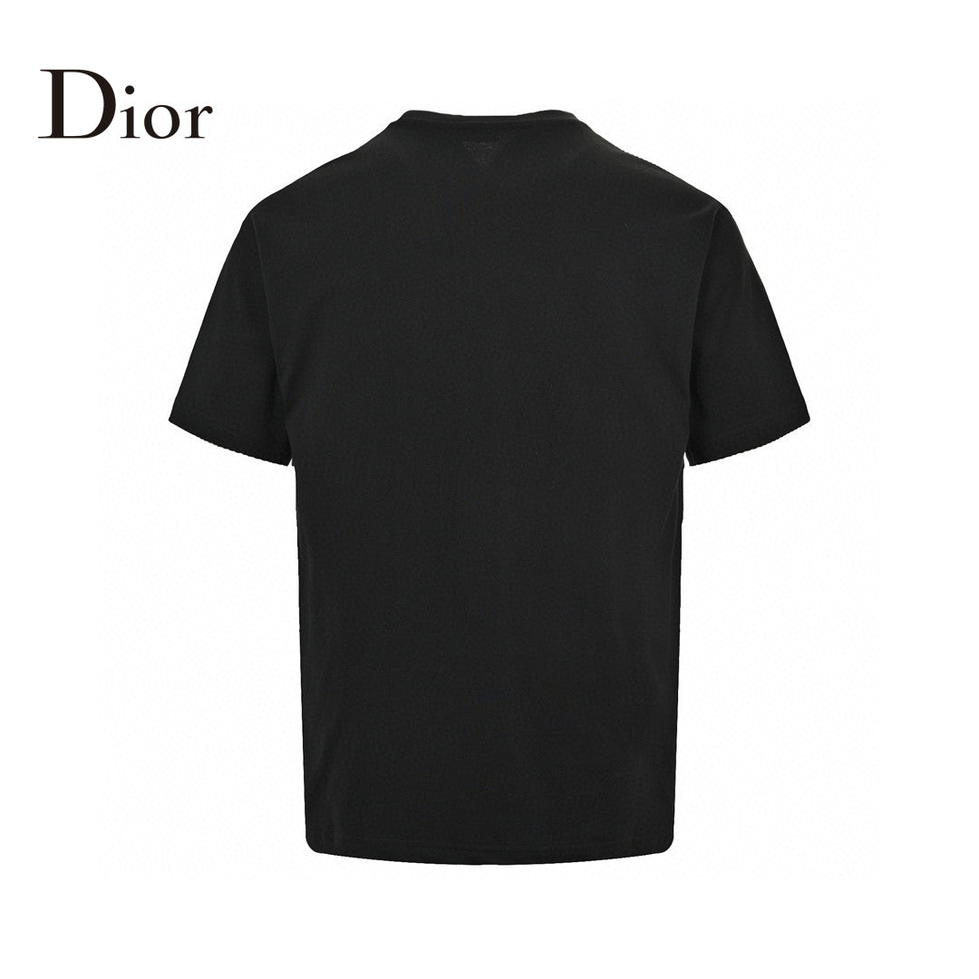 Dior Embroidered CD Logo T-Shirt (Black)