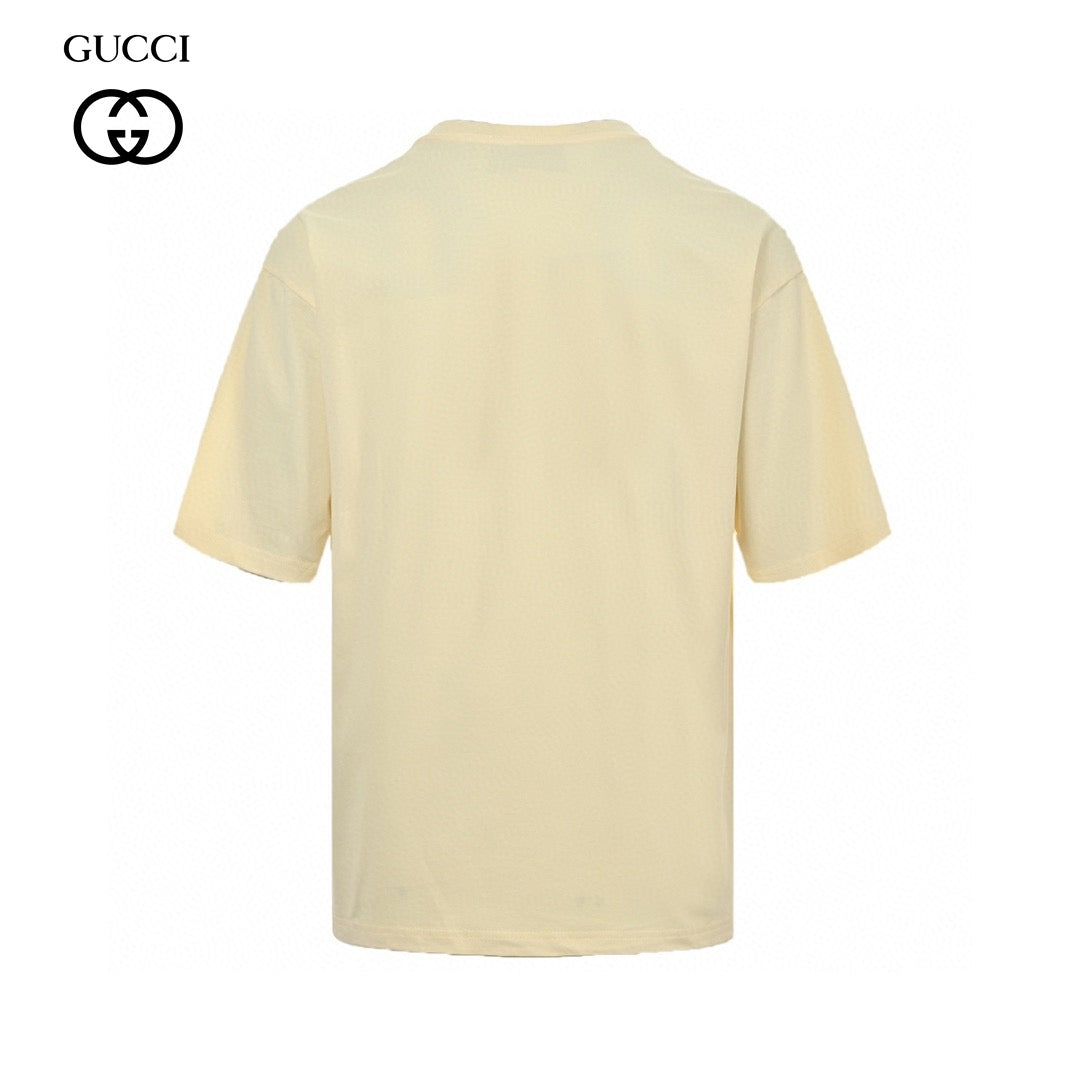 Gucci Strawberry Logo T-Shirt (Beige)