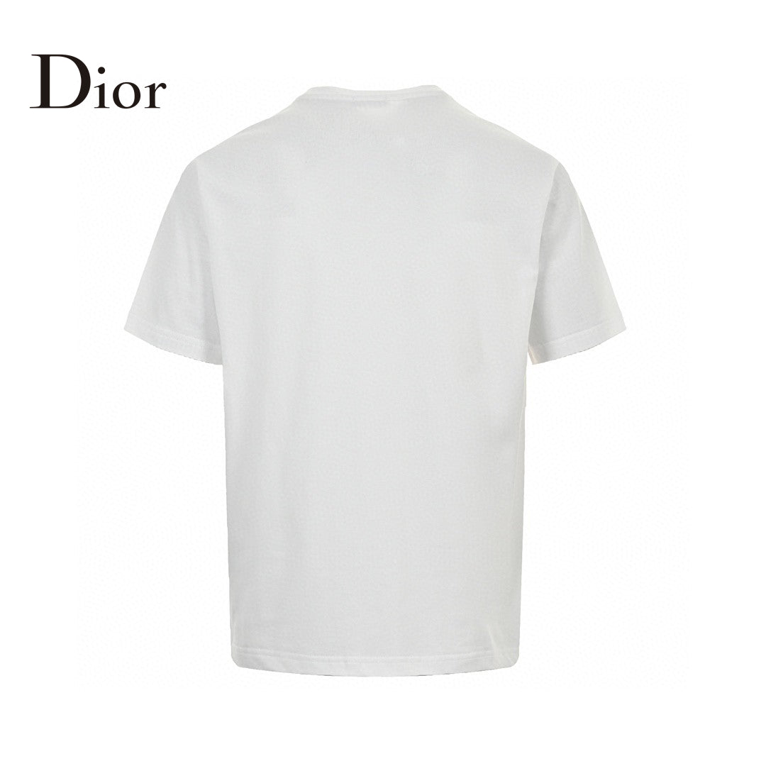 Dior Embroidered CD Logo T-Shirt (White)