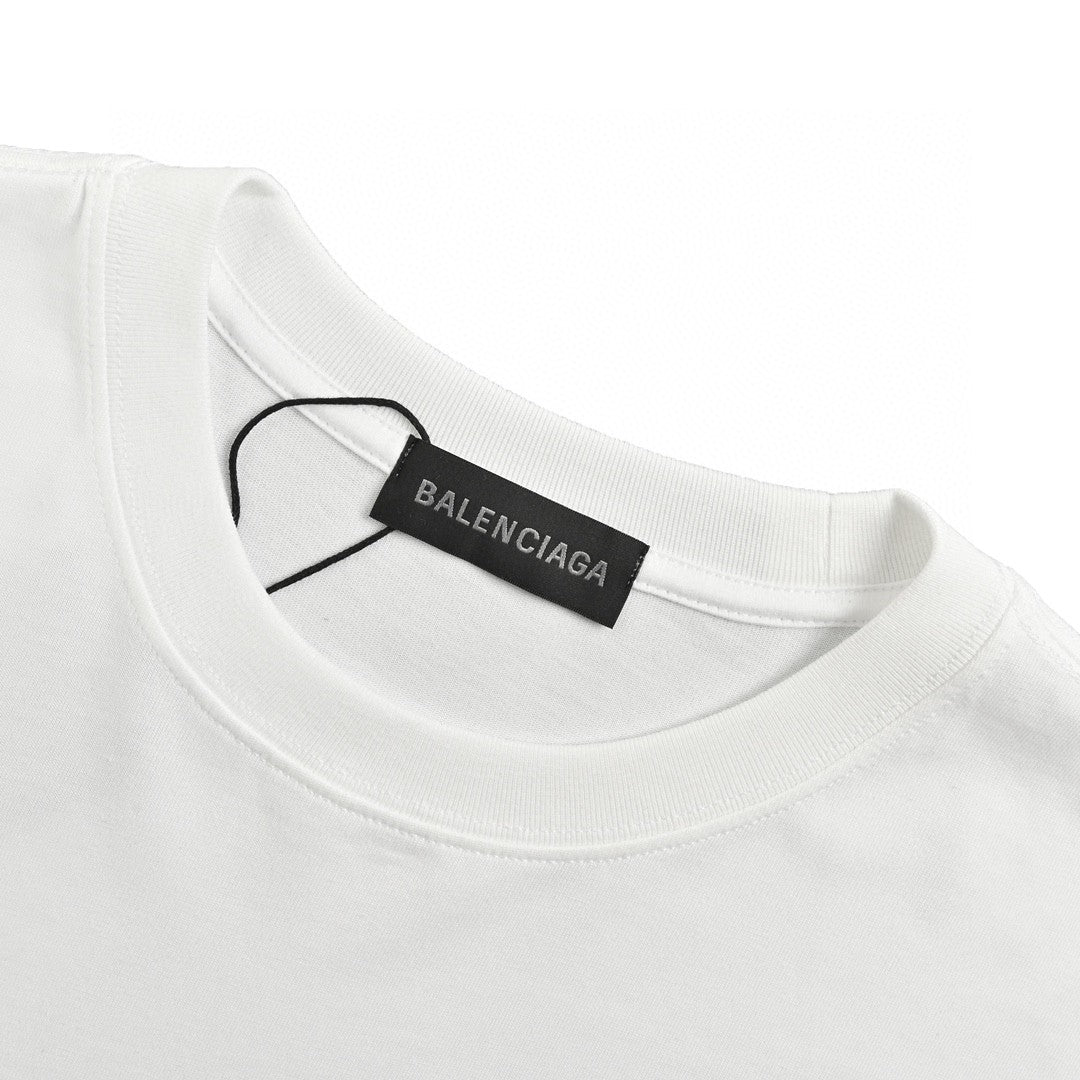 Balenciaga Multicolor Graphic Logo T-Shirt