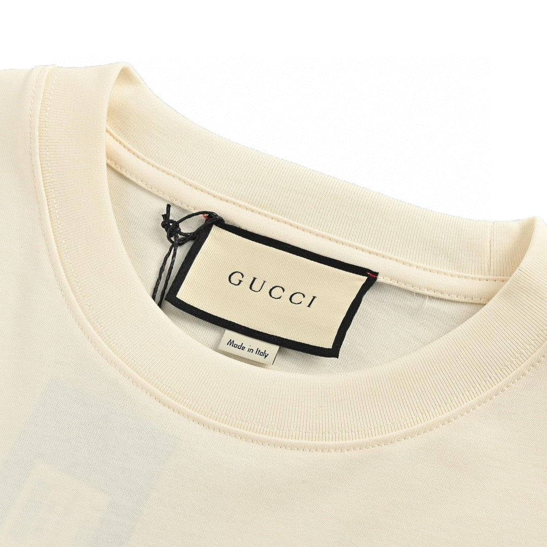 Gucci 1921 Logo Graphic T-Shirt (Beige)