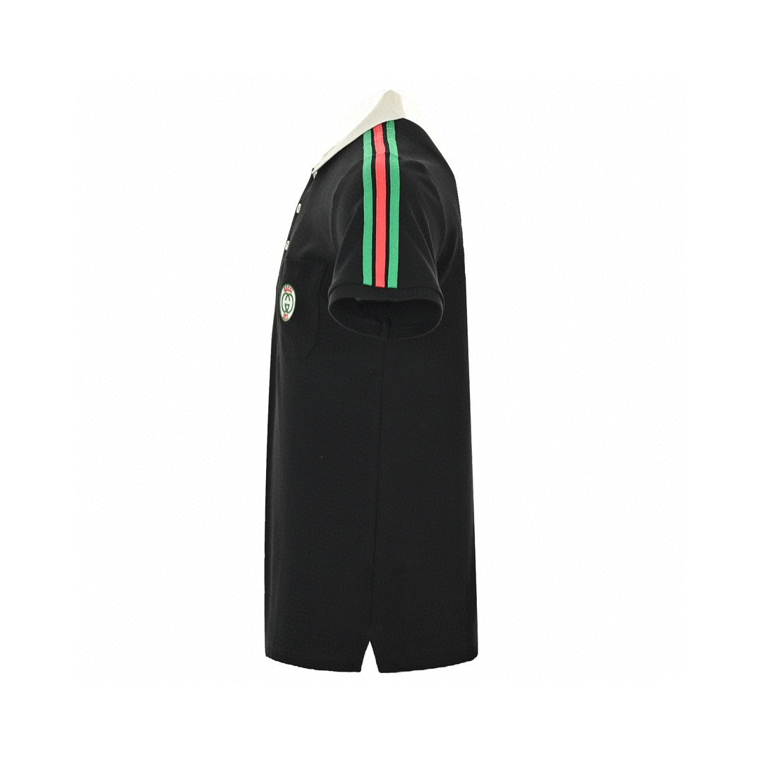 Gucci Stripe Sleeve Polo Shirt