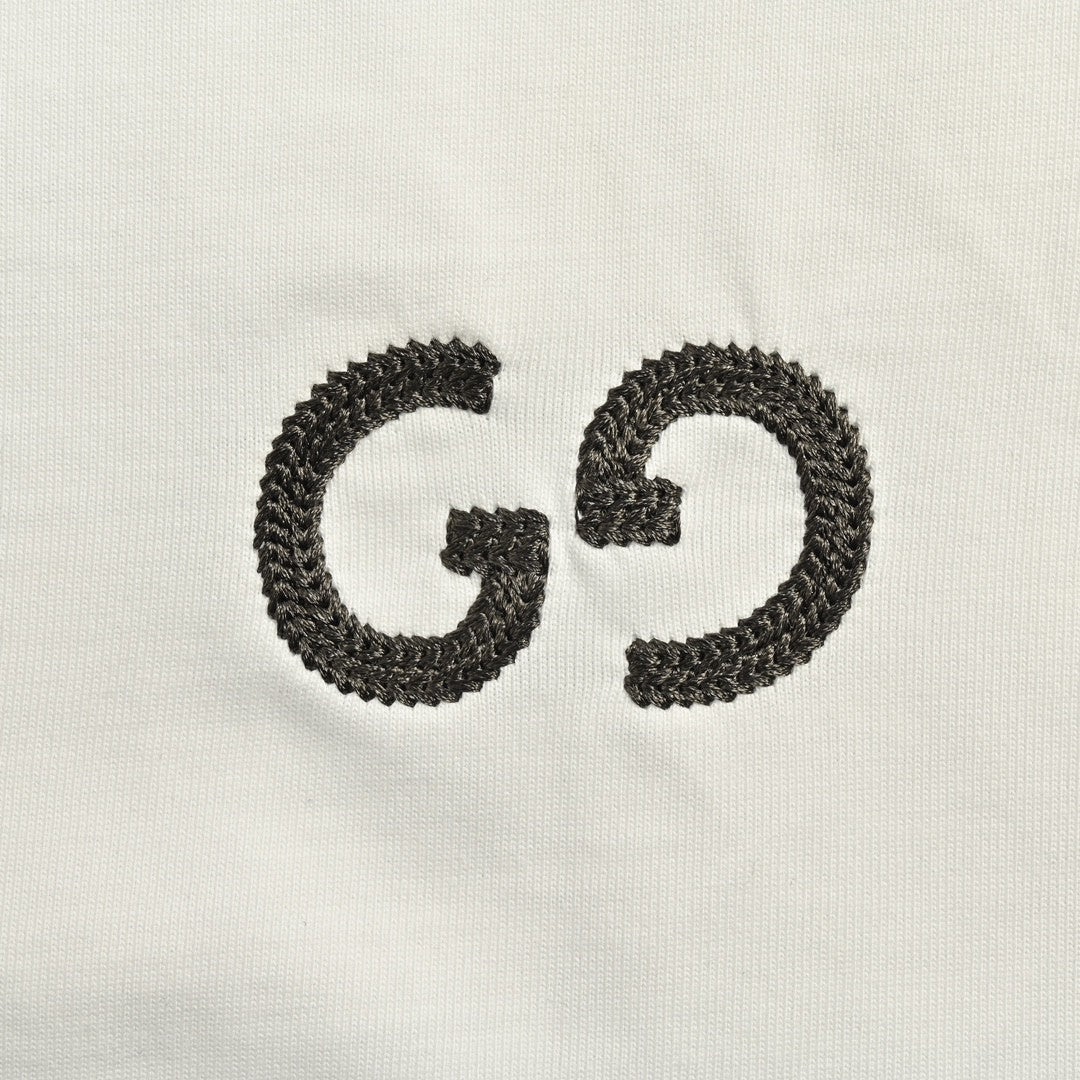 Gucci Two-Tone T-Shirt with GG Logo