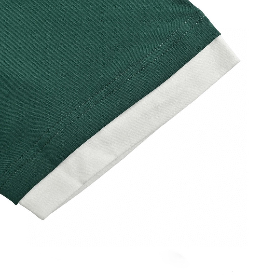 Prada Green Contrast Trim T-Shirt