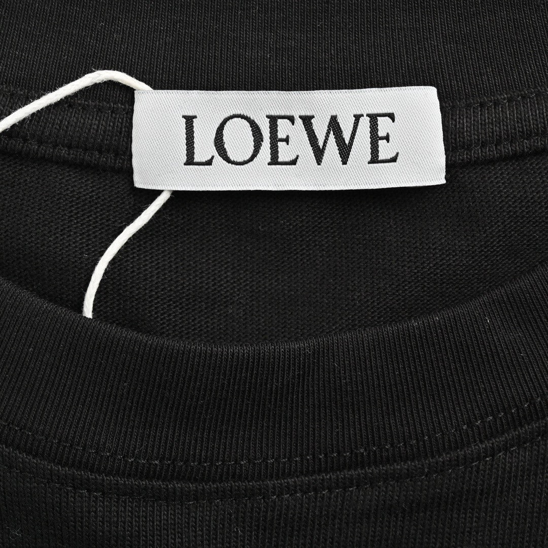 Loewe Floral Pocket T-Shirt (Black)