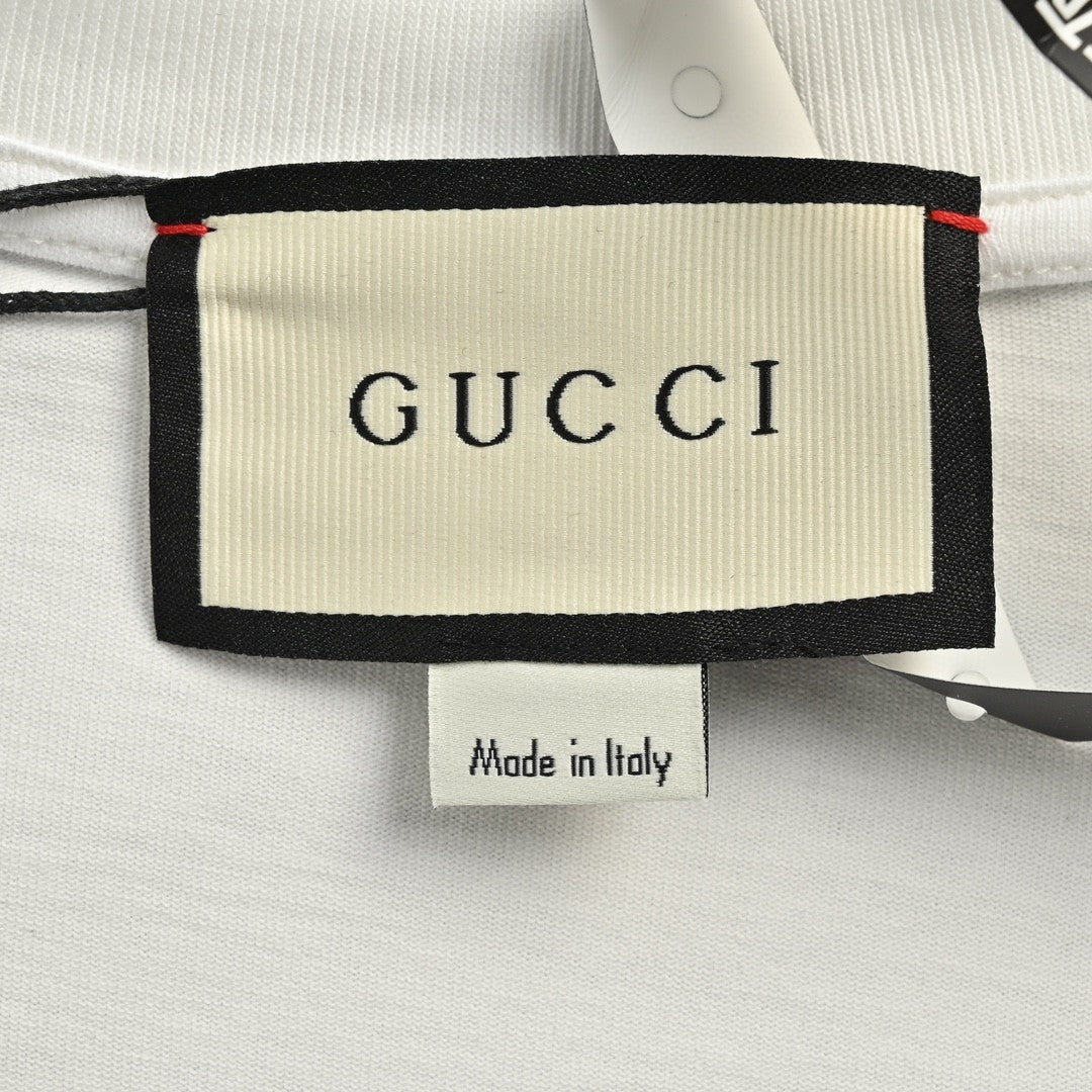 Gucci Two-Tone T-Shirt with GG Logo