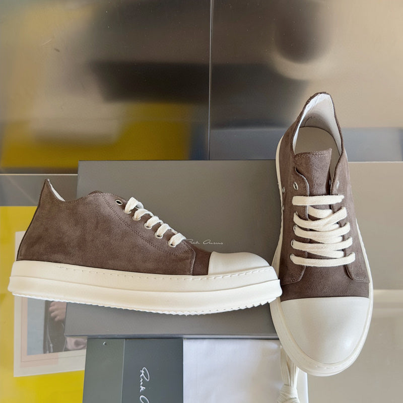 Rick Owens taupe Low-Top Sneakers