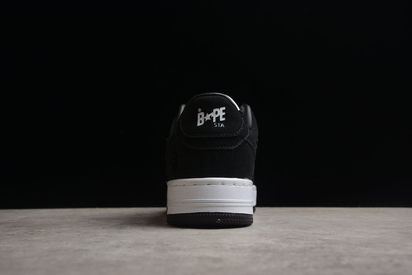 BAPE STA Low-Top Black Suede Sneakers