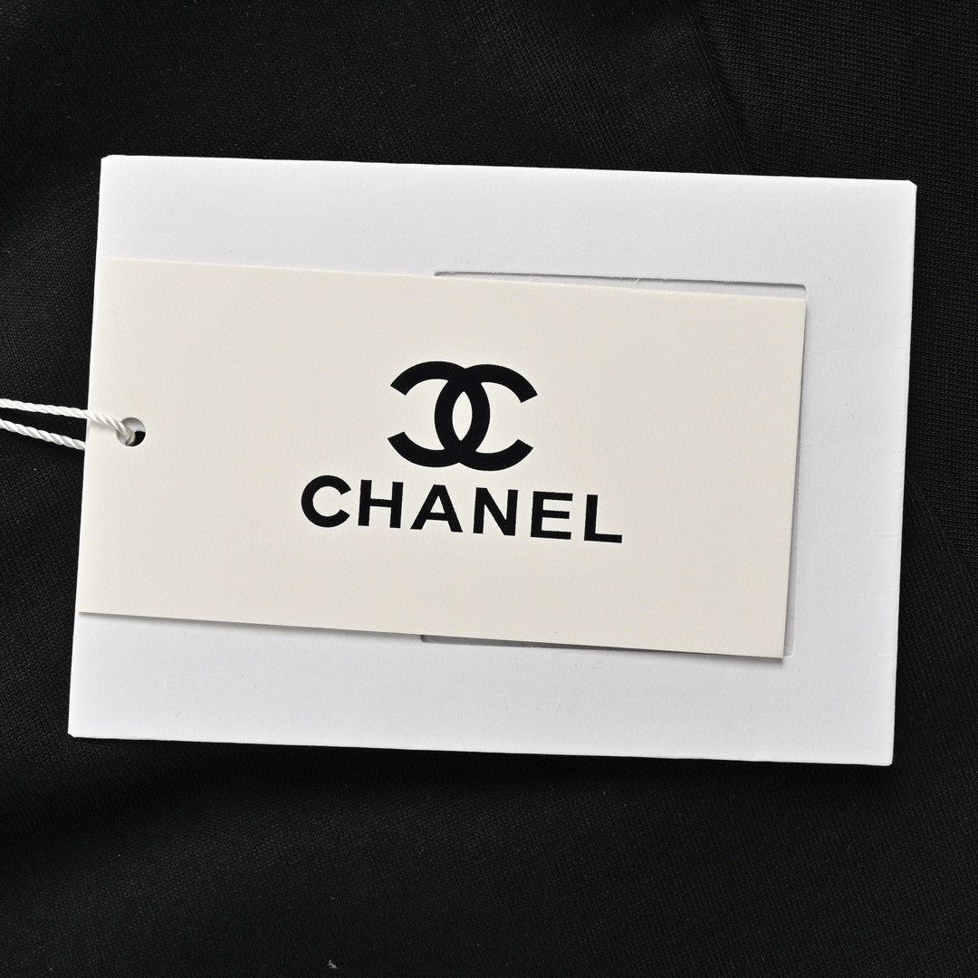 Chanel Cloud Logo T-Shirt in Black