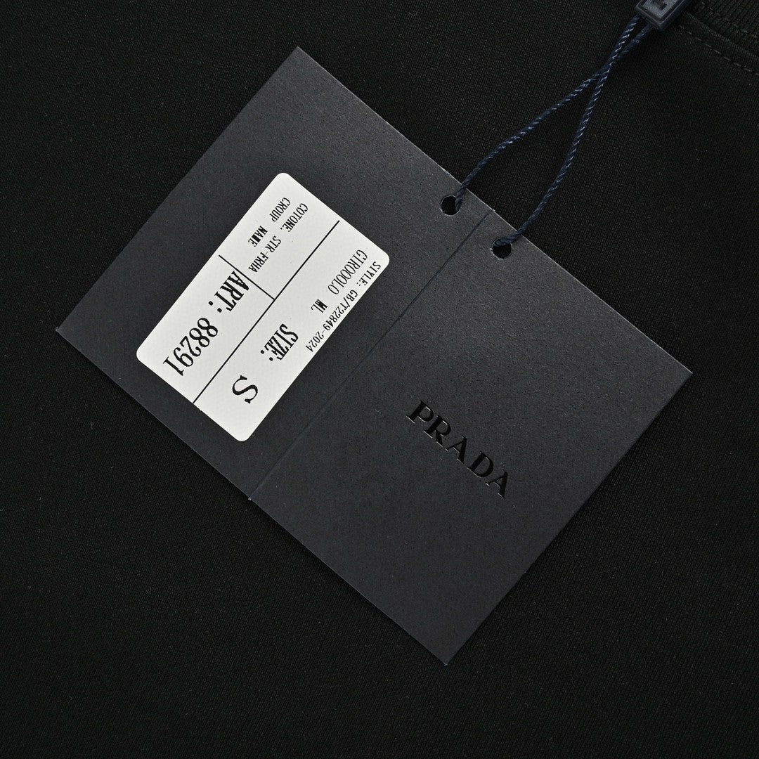 Prada Milano Logo Black T-Shirt