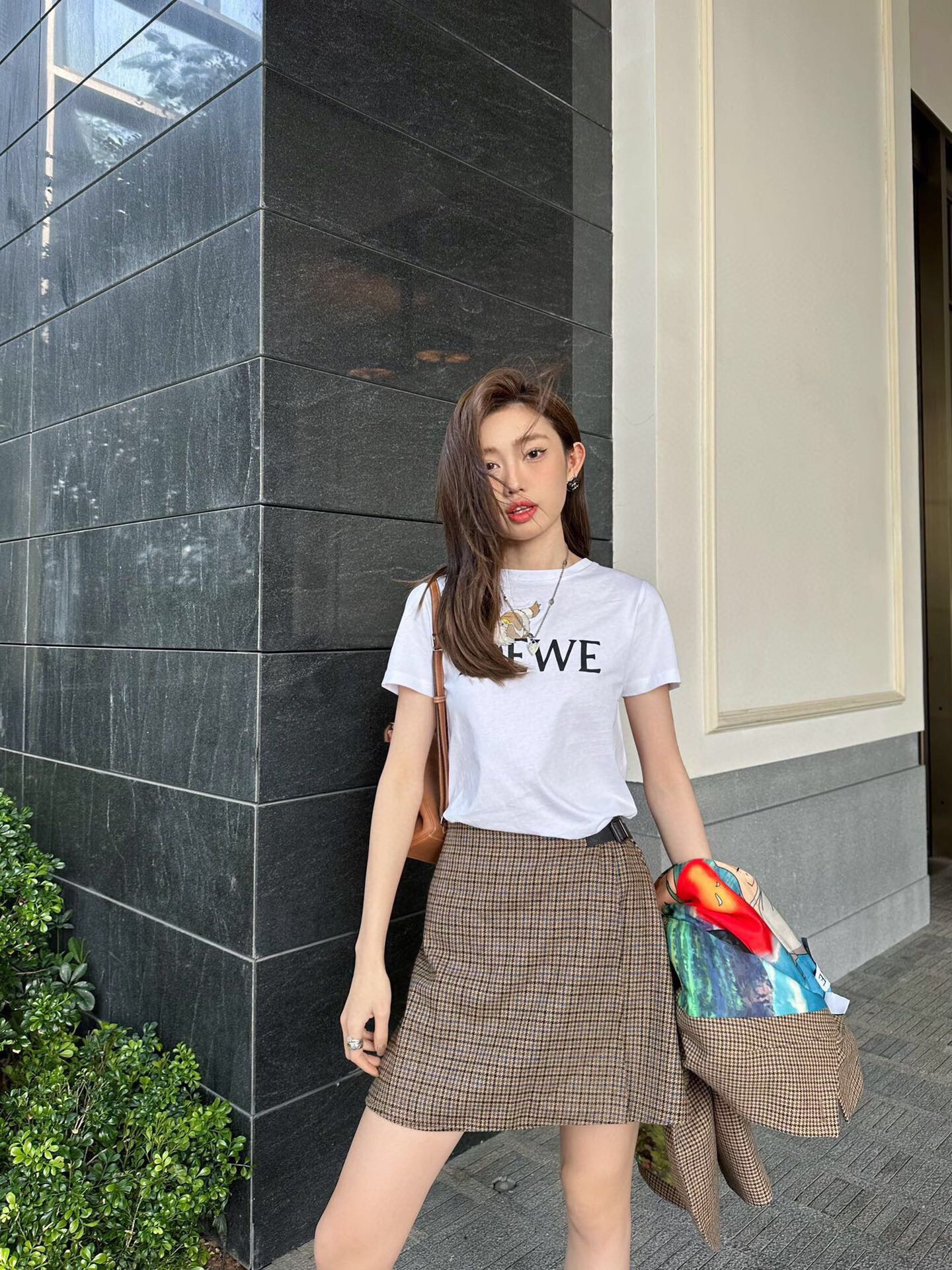 Loewe T-Shirt with Logo and Graphic Design