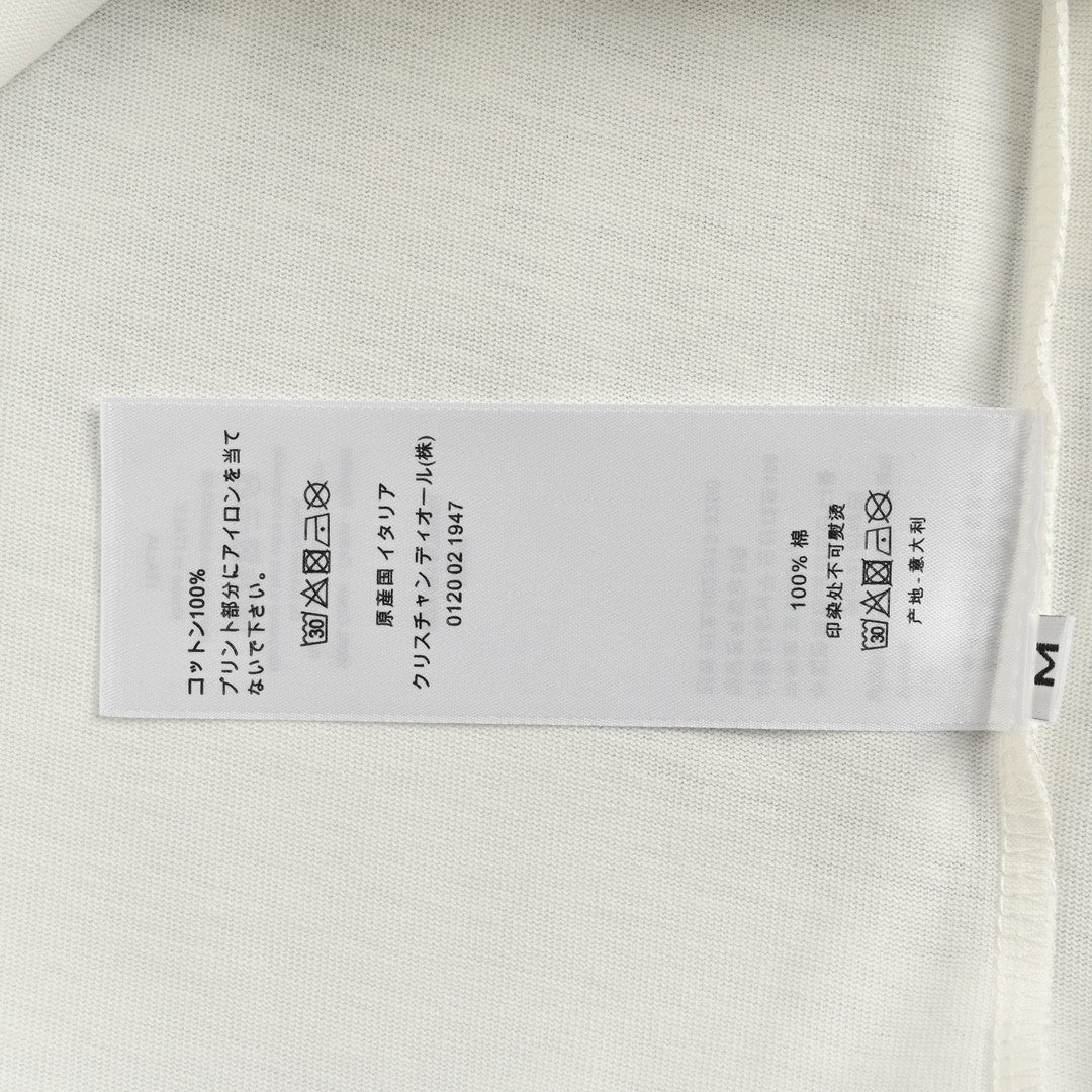 Dior White T-Shirt with Bold Logo