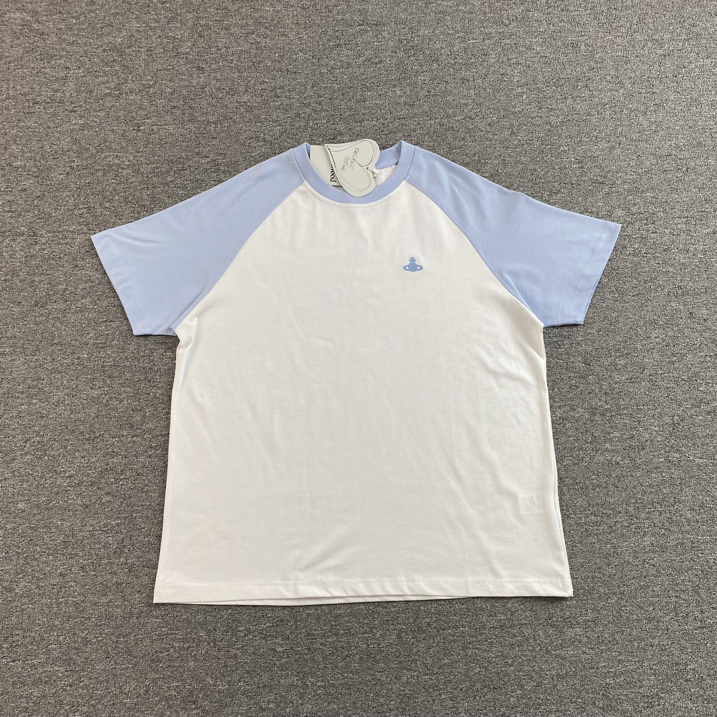 VIVIENNE WESTWOOD T-SHIRT WHITE BABY BLUE