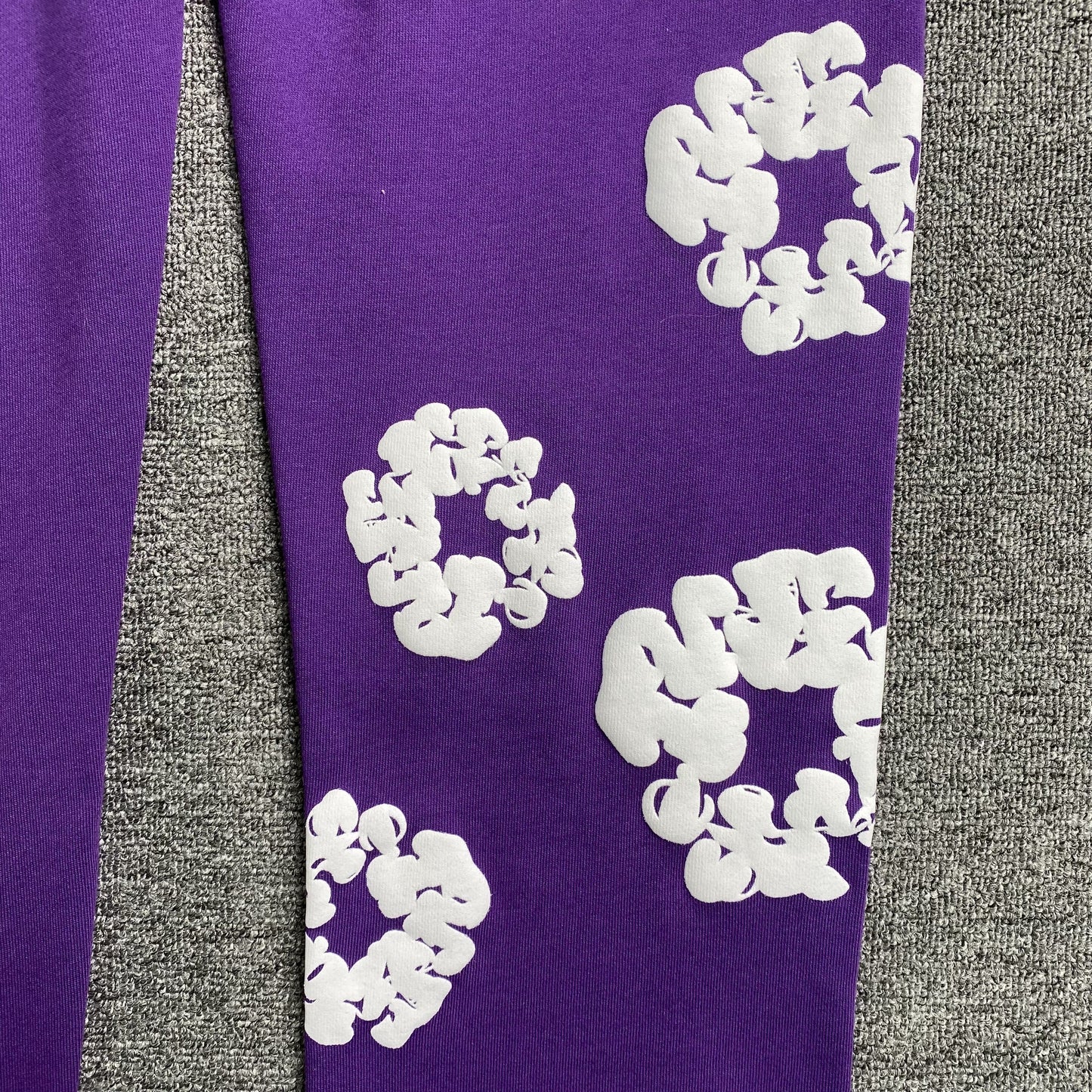 DENIM TEARS COTTON WREATH SWEATPANTS PURPLE